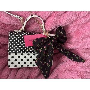 NWT Betsey Johnson polka dot bag